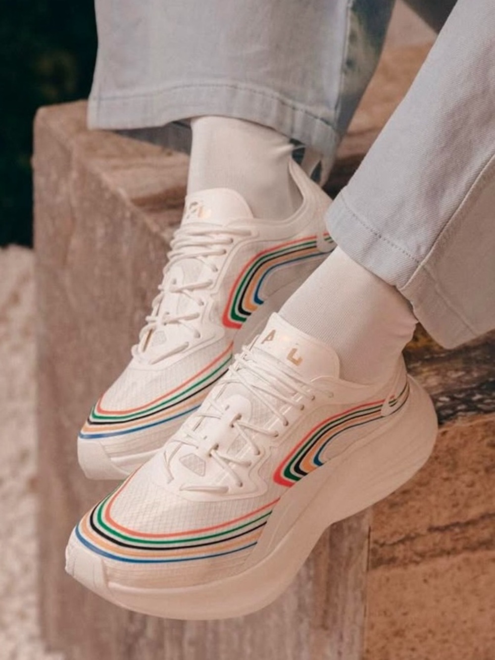 APL Men's Streamline MULTI Rainbow Sneakers 10